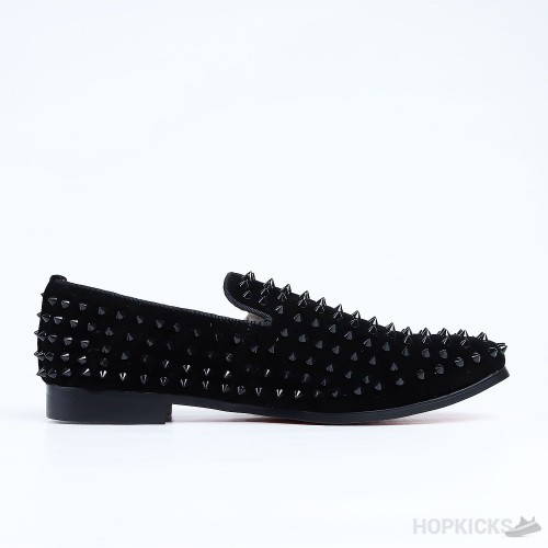 CL Black Dandelion Spikes Loafer